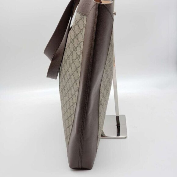 GUCCI Ophidia Brown Canvas Shoulder Bag 735-070624 - Picture 5 of 15